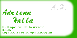 adrienn halla business card